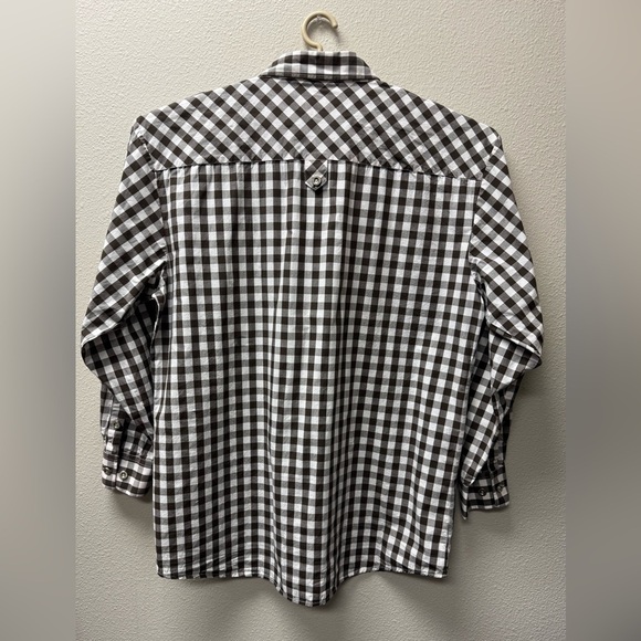Abalanche Brownand White Casual Button Down Shirt size 3XL - Picture 4 of 7